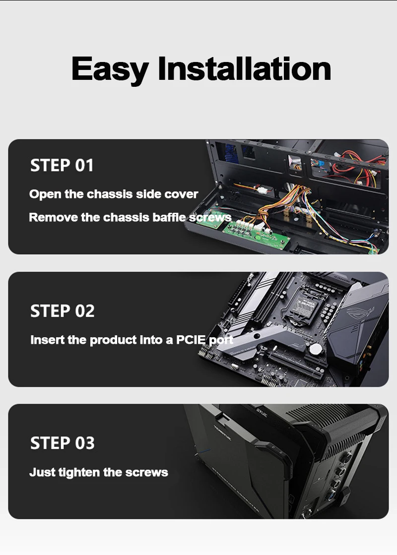 기가비트 이더넷 PCI 익스프레스 네트워크 카드, 데스크탑용 5G PCIe to RJ45 네트워크 카드, RTL8126 칩, 10, 100, 2500, 5000Mbps, 1Gbps, 5Gbps