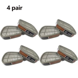 Organic Respirator Cartridge & Cotton Filter Replacement Set (4 pairs)