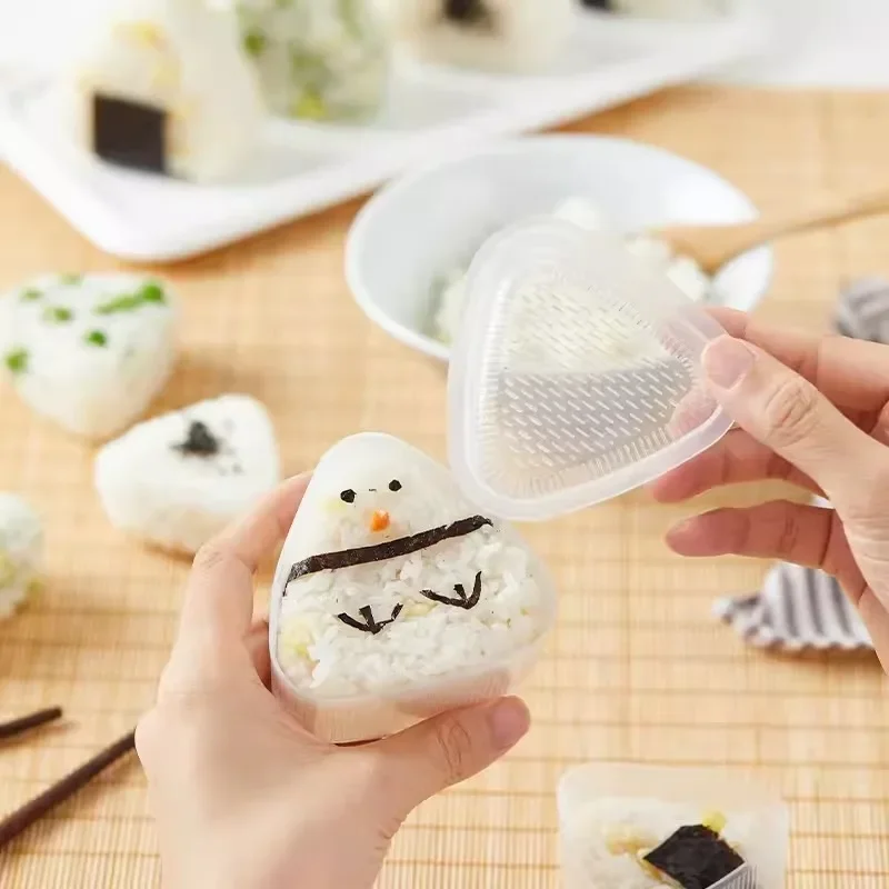 4PCS/Set DIY Sushi Mold Onigiri Rice Ball Food Press Triangular Sushi Maker  Mold Sushi Kit Japanese Kitchen Bento Accessories - AliExpress