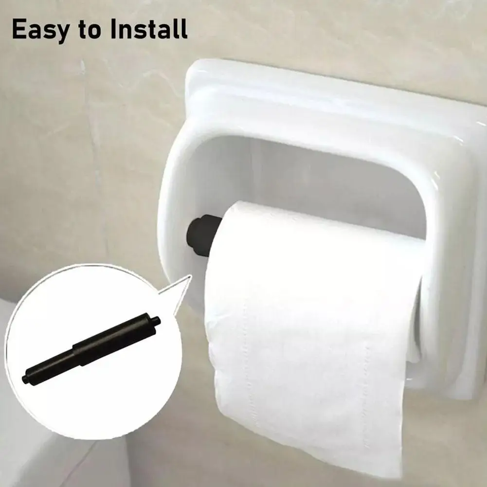 Description Picture 6 of item1 Pcs Replacement Toilet Roll Paper Shaft Black Plastic Toilet Roll Holder Roller Spindle Insert Spring For Bathroom Access X1r5
