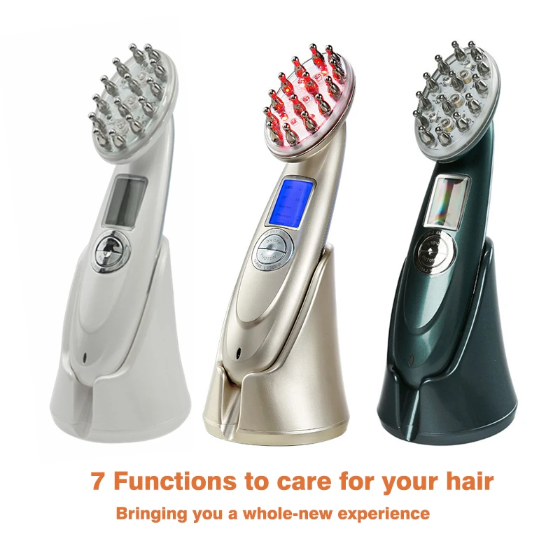 Red Light Hair Growth Comb Massage Anti Hair Loss Therapy Infrared Red