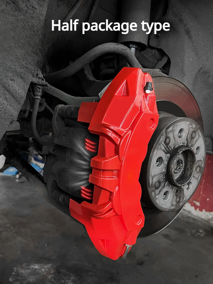 Rode Remklauw Covers Voor 18-19 Inch Wielen - Verbeterd Model Voor 2017-2023
