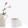 Round Bamboo Cover Paper Roll Roll Paper ganizer Holder White Compact Stable Bottom Kitchen Bathroom Home Bar Hotel Use 6