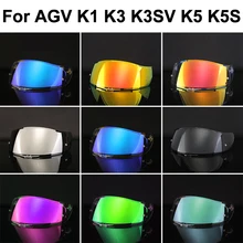AGV K5 헬멧 바이저 실드, 고강도 자외선 차단제, 앞유리 UV 차단 렌즈, Casco Moto 액세서리, K3SV K1 K5 K5S