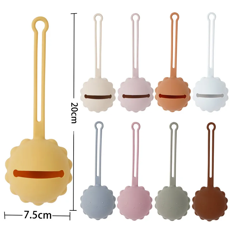 Poplittleone Personalized Name Baby Silicone Nipple Holder Portable Pacifier Storage Box Soother Teat Attachment pacifier holder,plastic pacifier box