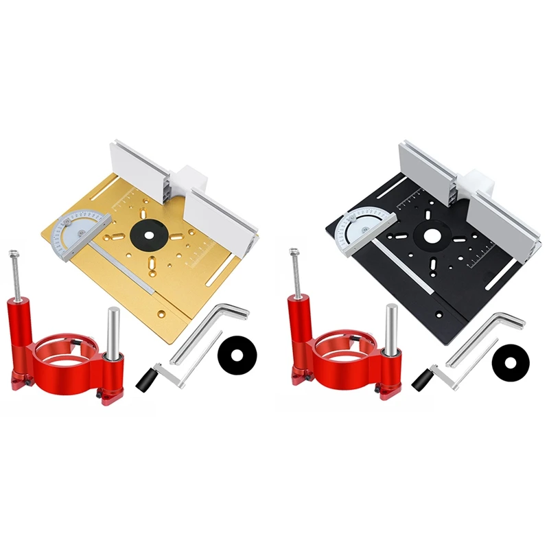 

Precision Router Lift System And Router Table Insert Plate - Wood Router Lift Base For Working Benches DIY Tool