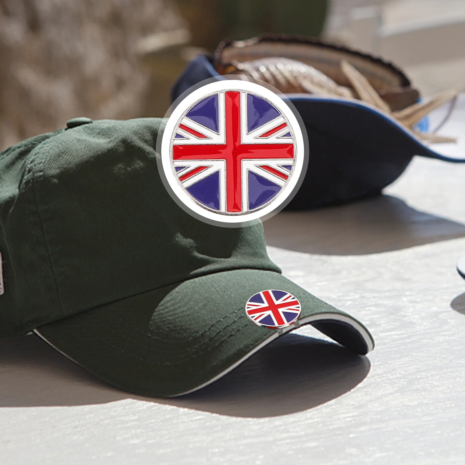 

4 Pcs Golf Ball Delicate Hat Marker Trilby Hats Men Metal Golfs Clips Gifts Zinc Alloy Wear-resistant Man Mens Balls