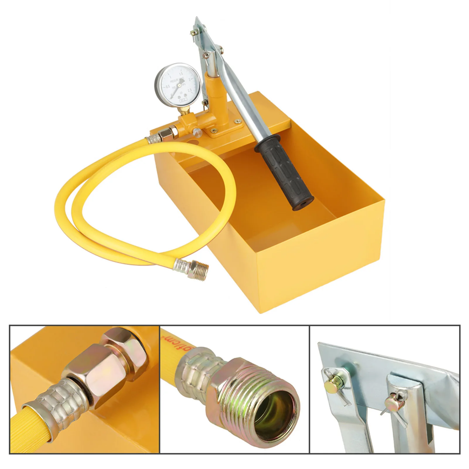 Manual pressure test pump 2.5Mpa 25KG Manual Hydraulic Water Pressure Test Pump Pipeline Tester Tool Pipeline Pressure Test tool manual pressure test pump