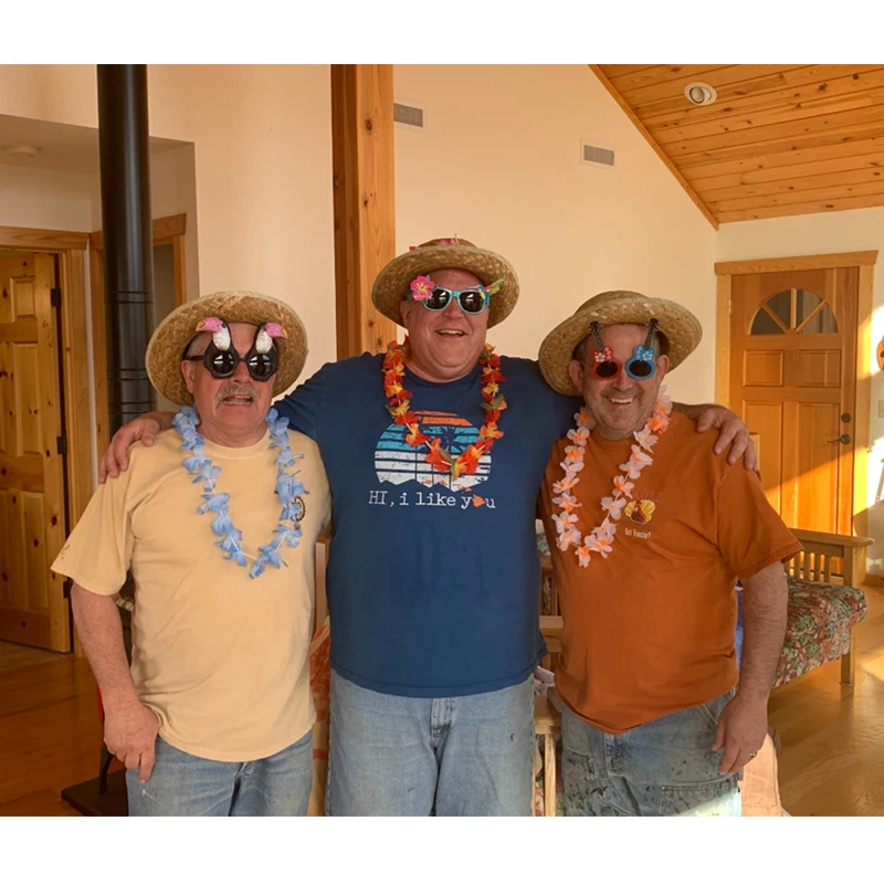 2-9Pcs Hawaiian Glasses Kit Luau Summer Birthday Decoration Tropical Party Favors Funny Sunglasses Props Beach Wedding Supplies