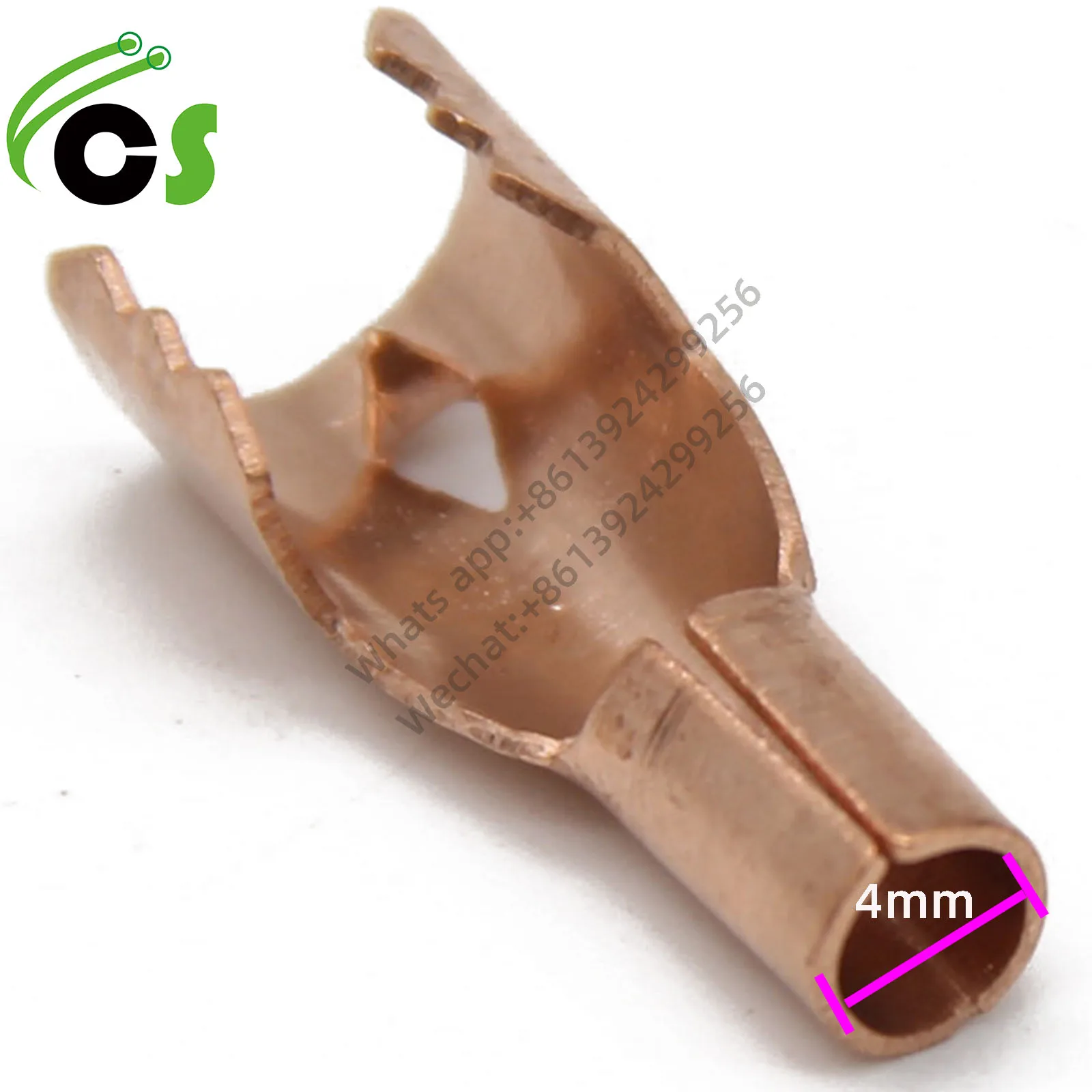 Connectors for Ignition Electrodes and Ignition Transformer Copper Connector 100PCS