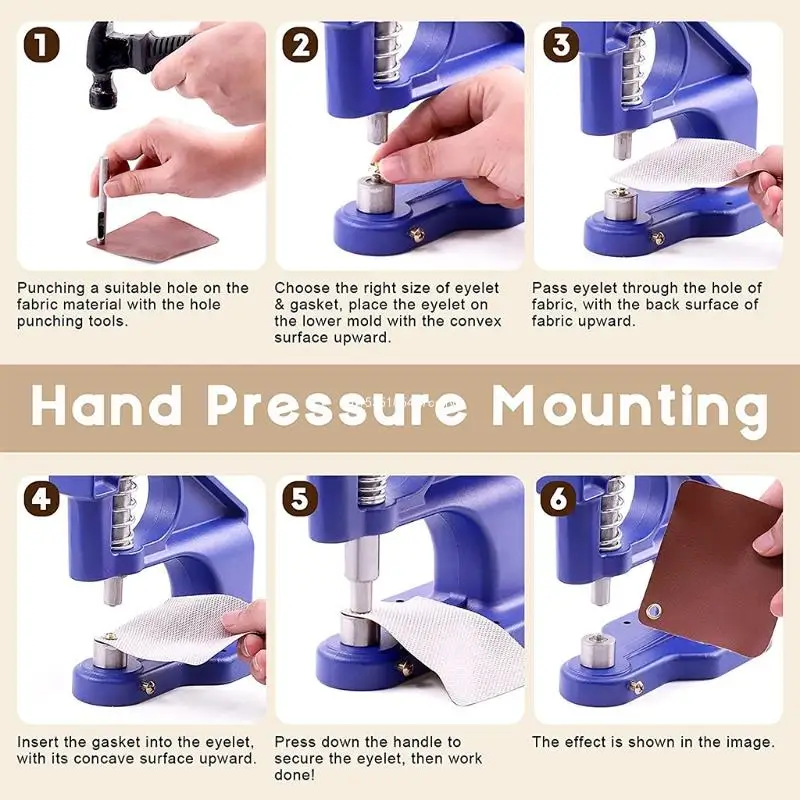 Manual Hand Press Machine Eyelet Snaps Rivets Installation Press Machine Cloth Cover Button Machine Sewing Repair Tool Dropship
