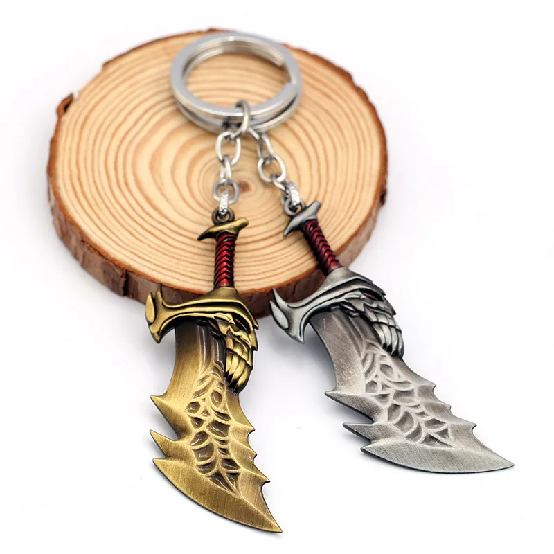 God Of War Ragnarok Keyring Keychain Blade of Chaos Leviathan Axe Olympus  Shield 