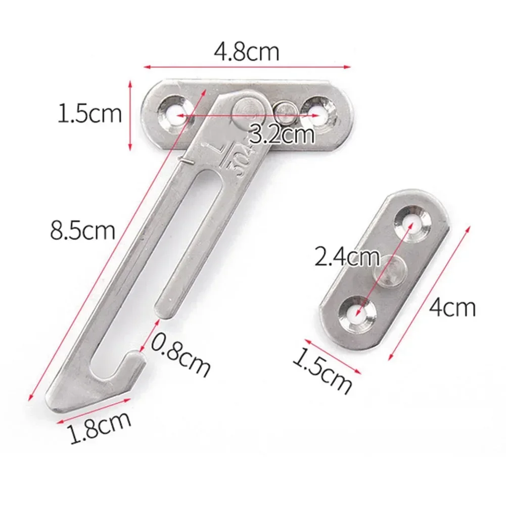2pcs Automatic Limiter Window Security Casement Left And Right Window Wind Fixed Support Buckle Adjustable Safety Lock Hardware