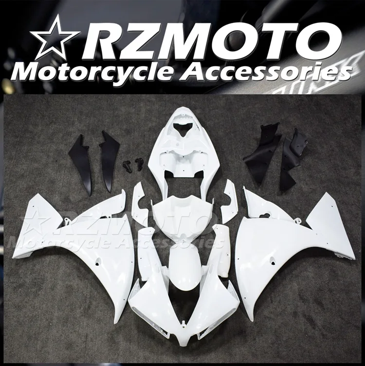 

Комплект обтекателей из АБС-пластика для мотоцикла, подходит для YAMAHA R1 R1m 2012 2013 2014 12 13 14, кузов белого цвета на заказ, 4 подарка