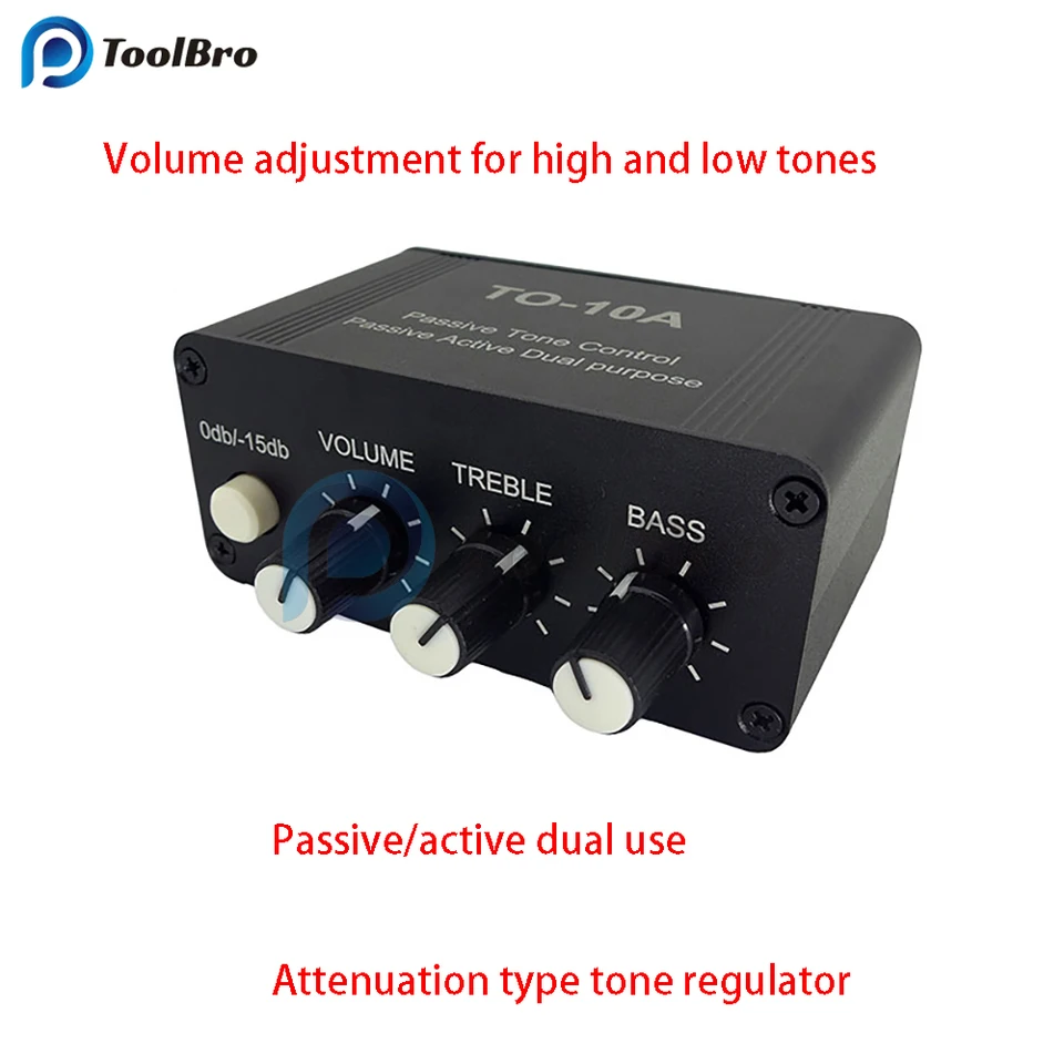 Scheda preamplificatore Dual NE5532 con controllo Treble e Bass