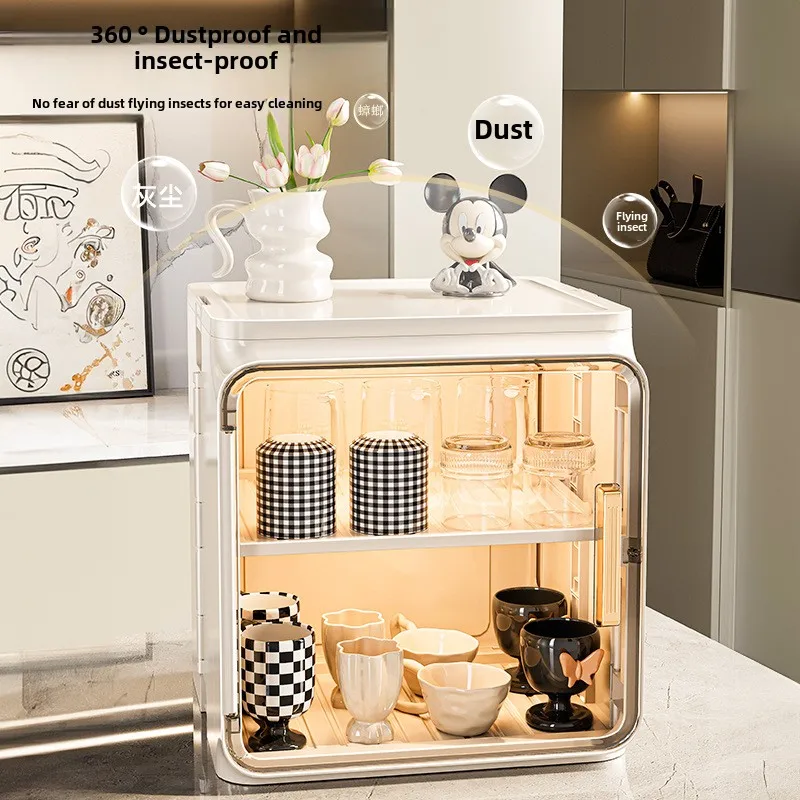 Dustproof cup storage rack, desktop tea cup holder, water cup holder, tea set storage box, coffee mug holder, water cup holder 3