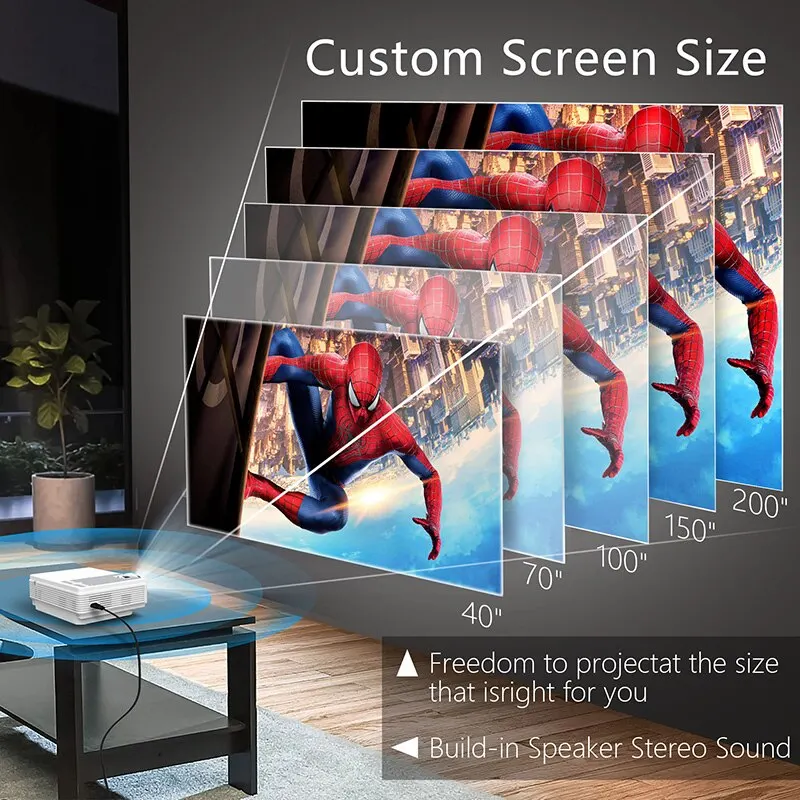 Global TFlag L36P Projector Full Hd 1080P 4K Wifi Mini LED