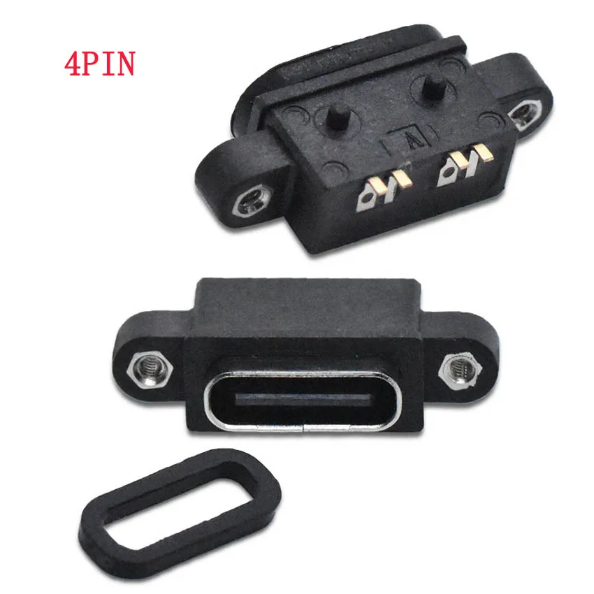 

Type C waterproof welding wire mother base 4P / 2p welding wire high current quick charging C socket welding wire waterproof typ