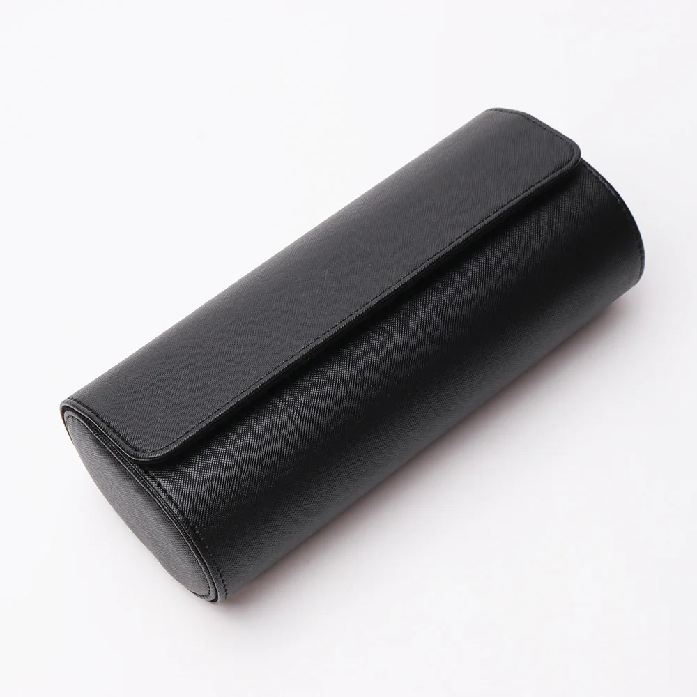 3 Slots Grids Watch Box Roll Travel Case Chic Portable Vintage Leather Display Storage Boxes Gift Watch Case watch storage box watch storage bag