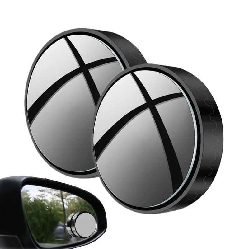 

Car Rearview Mirror Wide-angle Blind Spot Auxiliary Rearview Mirror Blind Spot Reversing Mirror Round Frame Convex Safe Driving