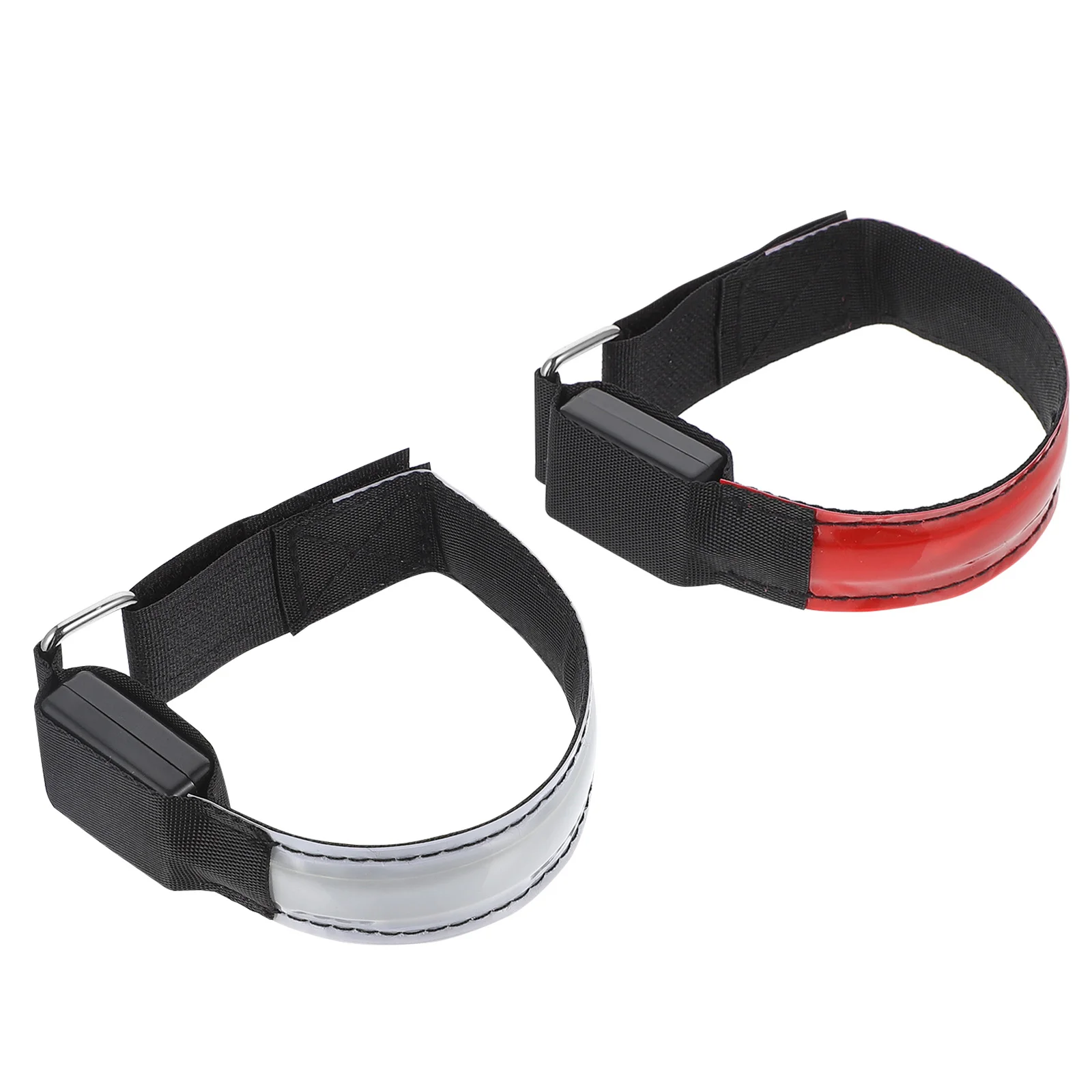 

2 Pcs Luminous Arm Band Safety Strap Running Glowing Armlet Wristband Charge Signal Light LED Armband Night