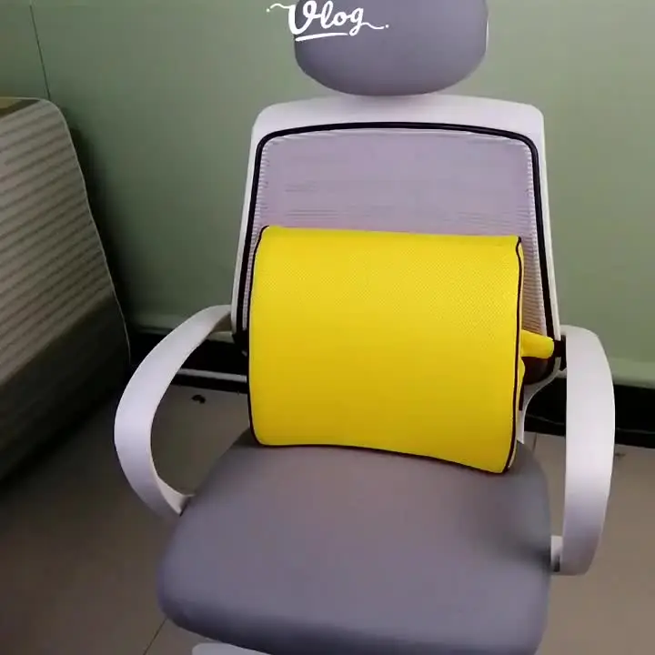 3D Car Lumbar Support Cushion Memory Foam Waist Pillow Soft Cozy Seat Back Cushion For Protect Lumbar Cushion Chair Sofa Office