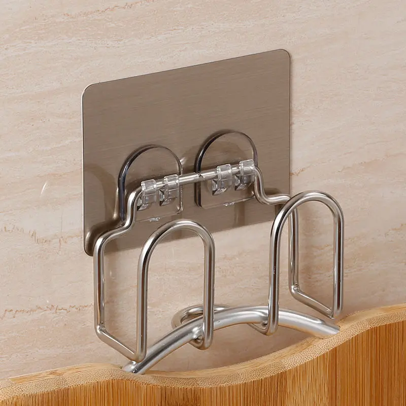 

Stainless steel double orifice peg non-trace avoid holing multi-functional hook