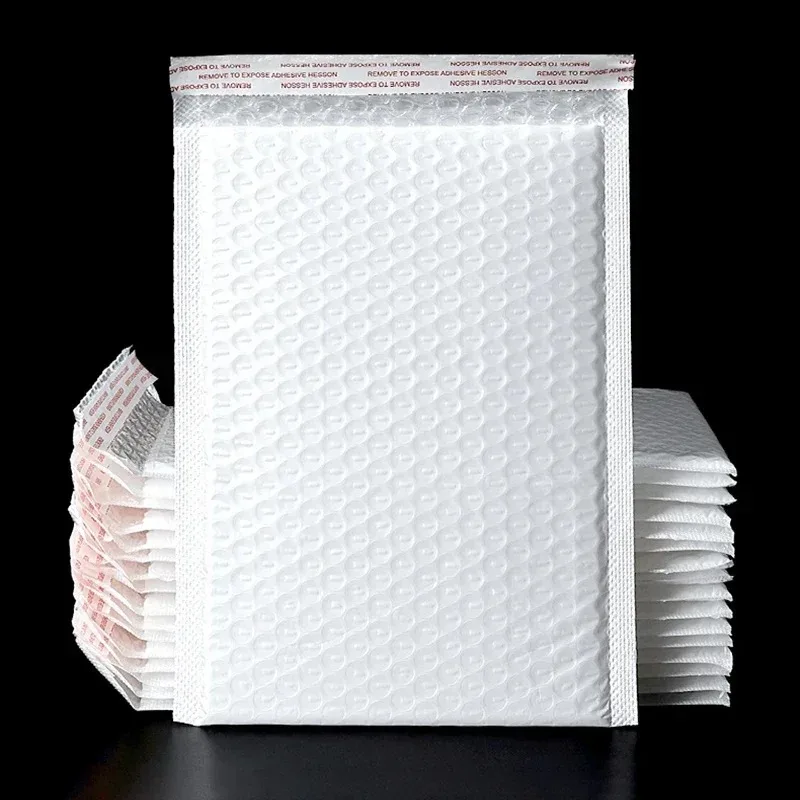 100pcs Bubble Mailers Wholesale White Padded Envelope for Packaging Mailing Gift Self Seal Shipping Bags Bubble Envelope