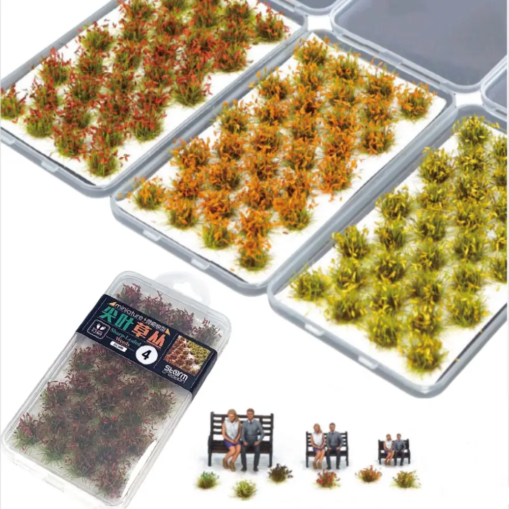 Sharp Leafed Grass Clusters Model Artificial Grass Simulation Miniature Grass Bushes Model Making Resin Small Grass Model