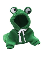1PC Cute Frog Pet Sweater for Small and Medium Dogs - Green Dog Hoodie with Fun Design - Keep Your Pup Cozy and Stylish 5