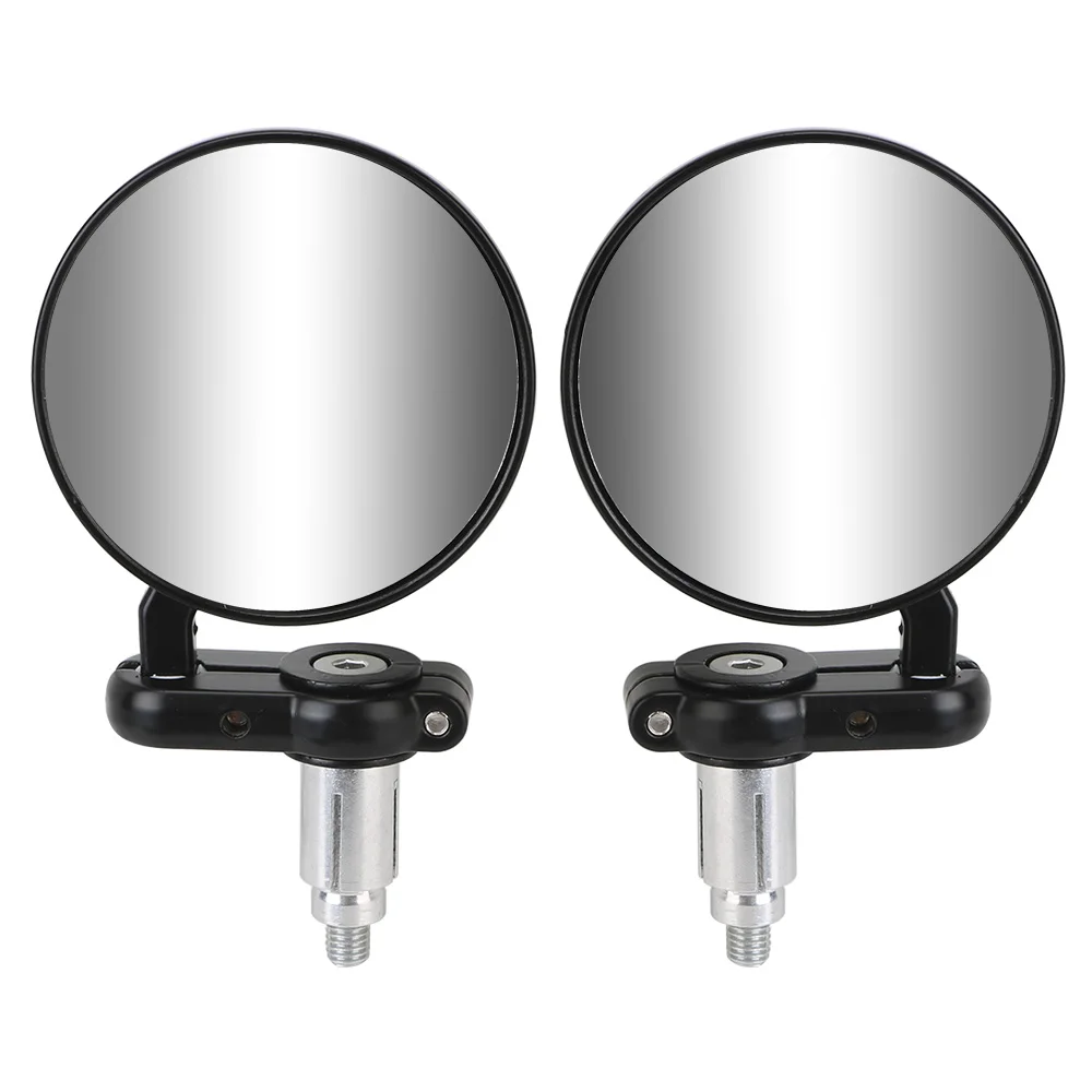 Motorcycle Mirrors Rearview Side Mirror Motorbike Accessories Handle Bar End Mounting 2pcs 22mm Universal