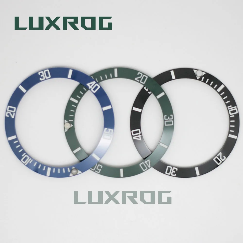 38mm BGW9 Luminous Ceramic Bezel Insert Fit 40mm Watch Case Black Blue Green Ring For Seiko Rlx Submarine Gmt Skx007 Seahorse