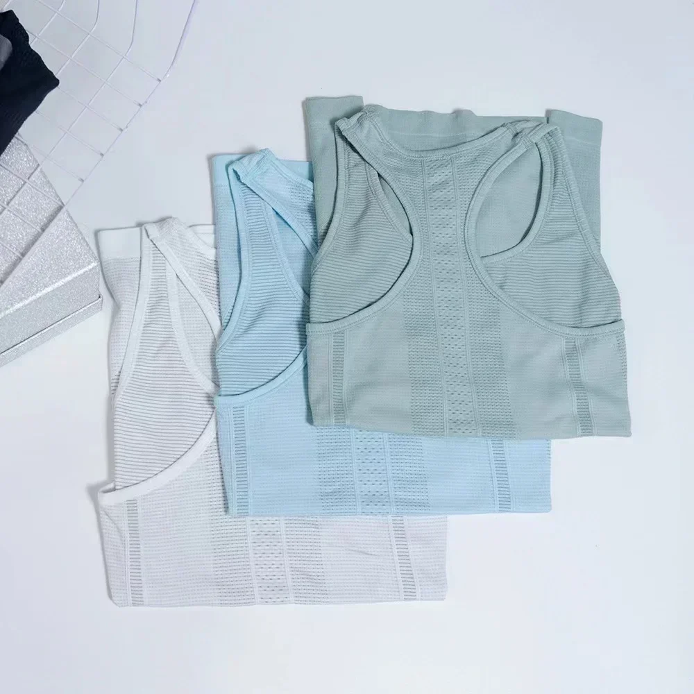 Lemon Swiftly Tech Summer Women Quick Dry Mesh Breathable Knitted Fitness Sport Yoga Vest Workout Tank Top Sleeveless Shirt