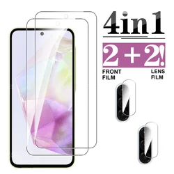 4 - in - 1 Premium Screen and Lens Protector Glass - 2PCS Front Glass (For Galaxy A56 5G)
