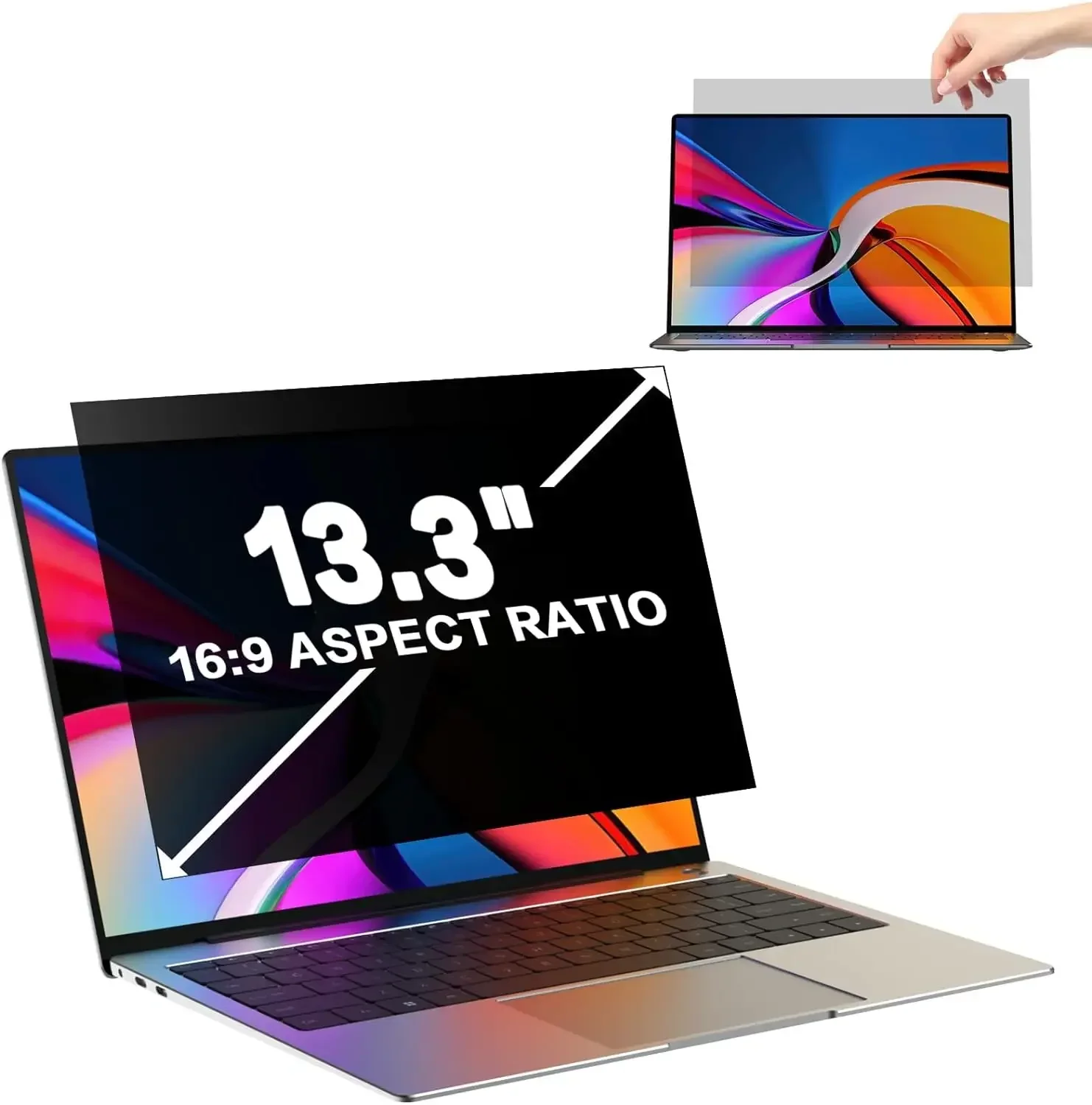 13.3 Inch Laptop Privacy Filter Screen Protector Anti Blue Light Glare Laptop Privacy Filter