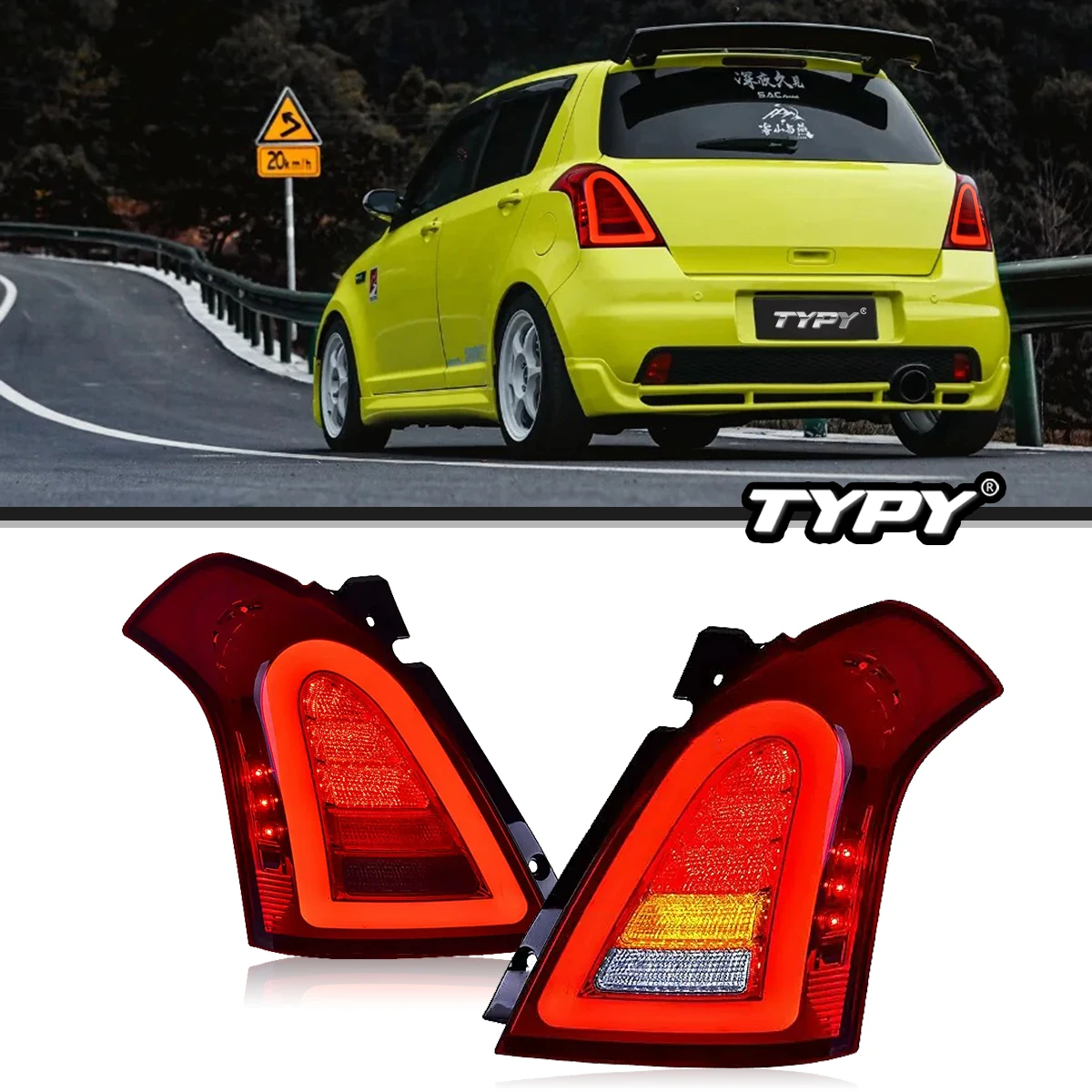 TYPYCarLightsForSuzukiSwift20042017TurnSignalLEDFogLights