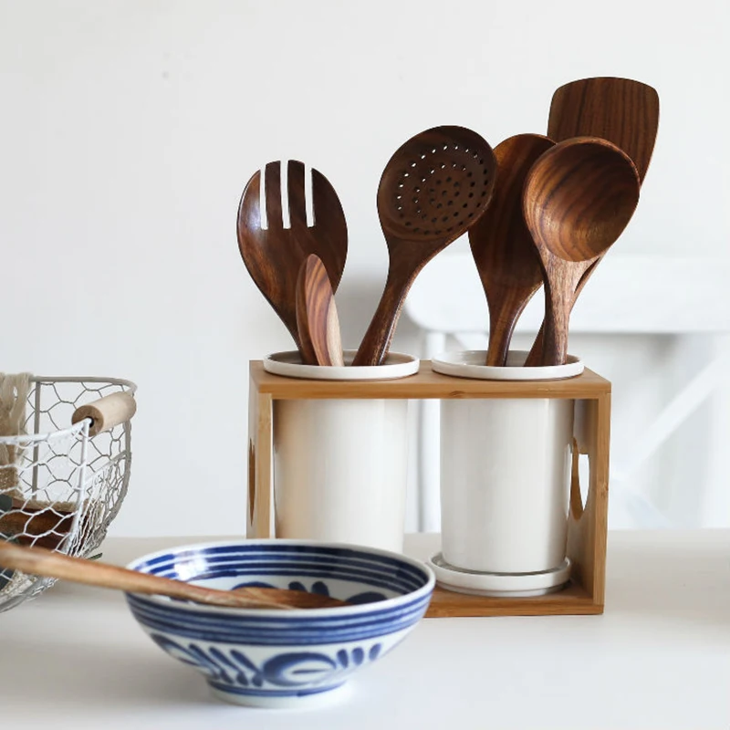 Wood Spatula Kitchen Accessories Non-Stick Cookware Cooking Tools Gift Wooden Shovel Kitchen Tool Cooking Utensil Tool