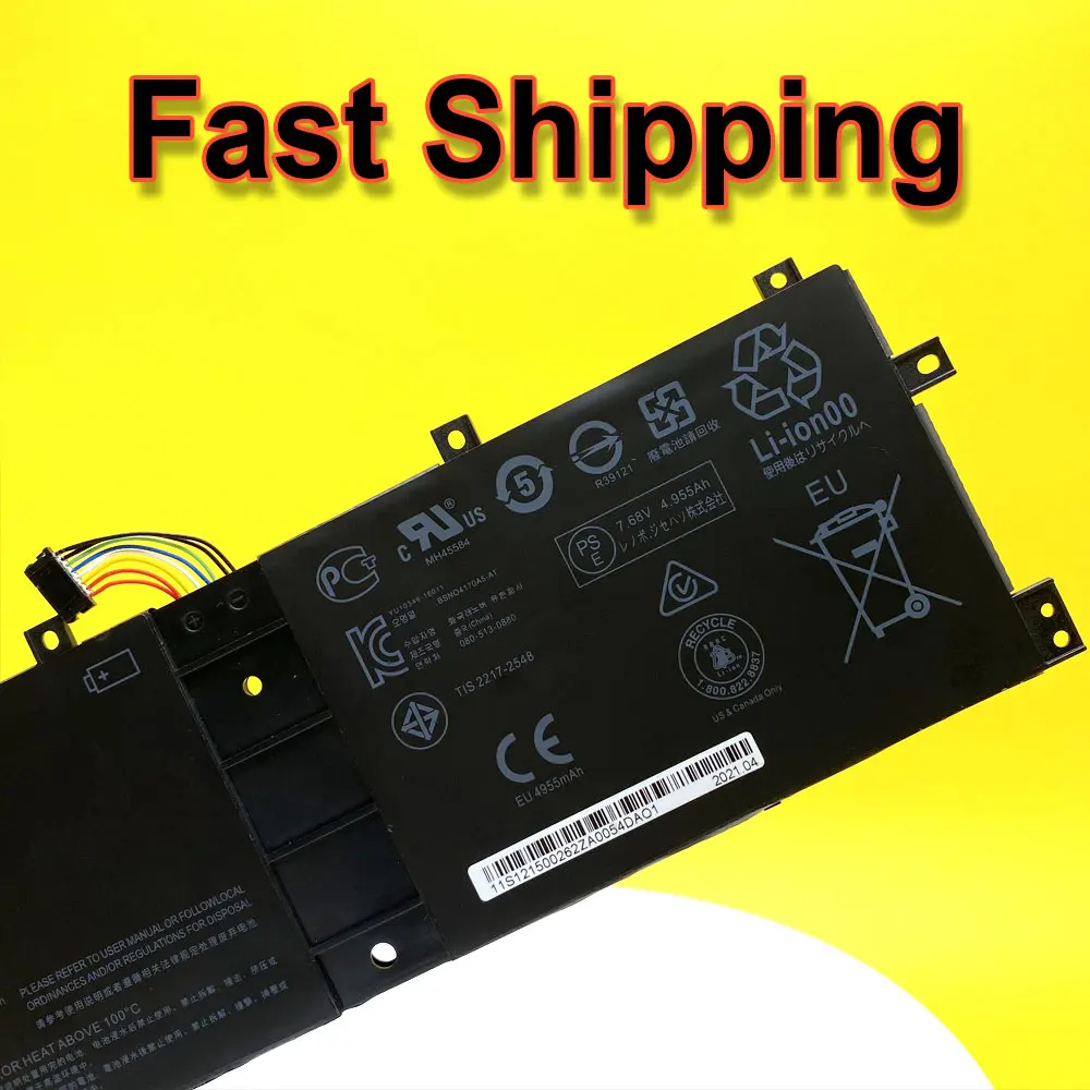 Bateria para Tablet Portátil para Lenovo Miix 520 510 51012ikb 510-12isk 520-12ikb 525-12ikb Bsno4170a5-lh 7.68v 39wh Bsno4170a5-at - Imagem 3