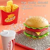 Kid Kitchen Toy Set Simulation Make Hamburger Pizza Fries Pretend Play Food Cooking Cutting Game Montessori Interactive Toy Gift 5