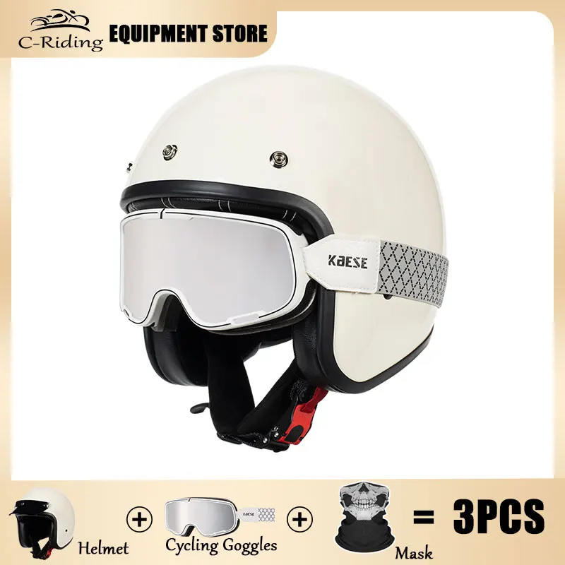 open-face-motocicleta-capacete-retro-equitacao-scooter-prata-oculos-leitoso-branco-3-4-jet-nova-moda