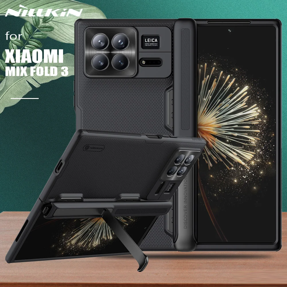 Nillkin Per Xiaomi Mix Fold 3 Custodia Super Glassata Shield Fold Case Con Supporto Cover Opaca Ultrasottile Per Xiaomi Mix Fold 3 Case