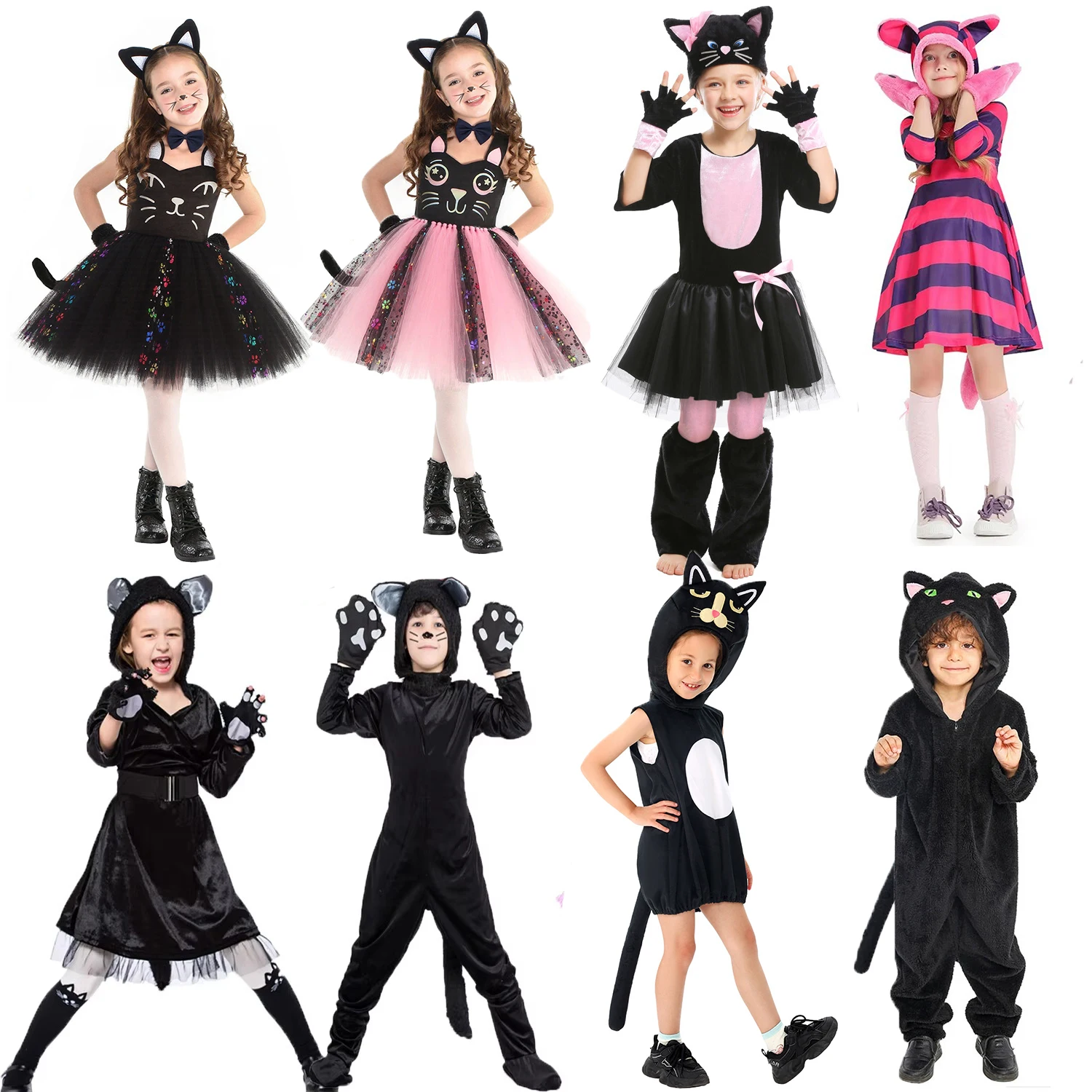 SMIFFYS Costume Da Gatto Per Bambini, Arancione, Con Tuta E - Foto 7