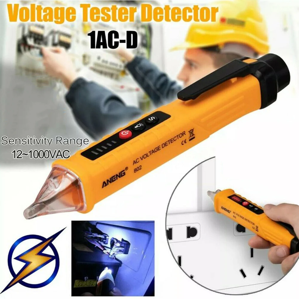 Цифровой Бесконтактный детектор напряжения переменного тока VD802 тестер