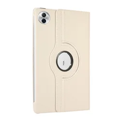 Premium 360° Rotating PU Leather Stand Cover for Honor Pad 10 12.1 (White)