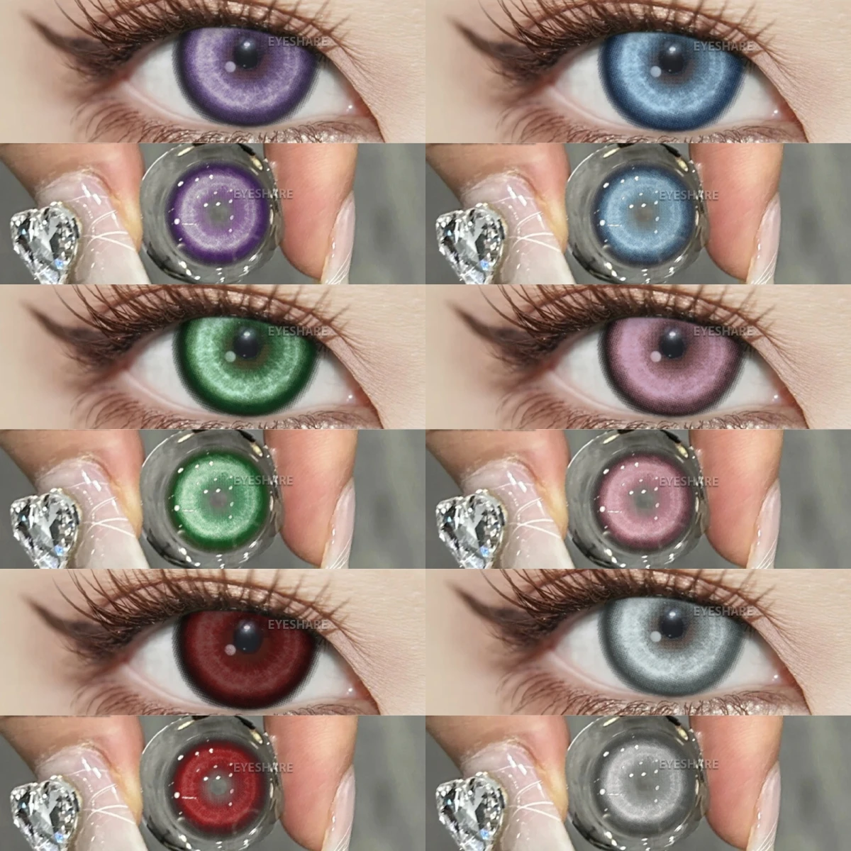 Vibrant Anime Cosplay Color Contact Lenses for Halloween Makeup – Fast Shipping