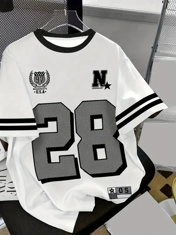 2025 Summer New Men's T-shirt breathable casual sporty digital print outdoor street men's wear - Image 5
