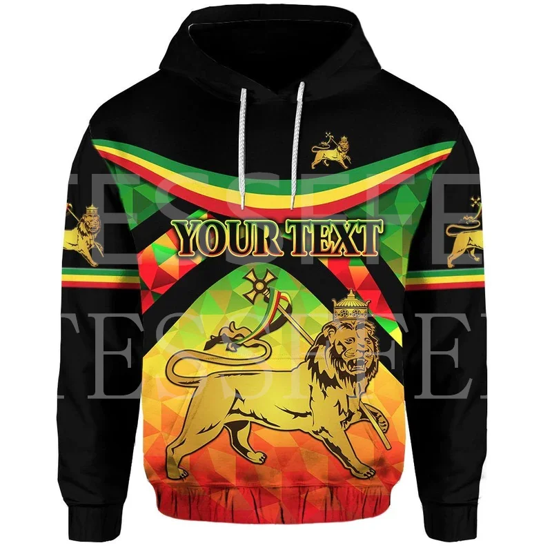 

NewFashion Custom Name Ethiopia Lion Africa Country Flag Tribe Tattoo Streetwear 3DPrint Casual Funny Pullover Jacket Hoodies 12