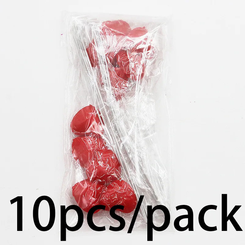 (10pcs/pack) 25mm Soft Rubber Three-dimensional Decoration Card Wedding Party Decorations Valentine's Day Card