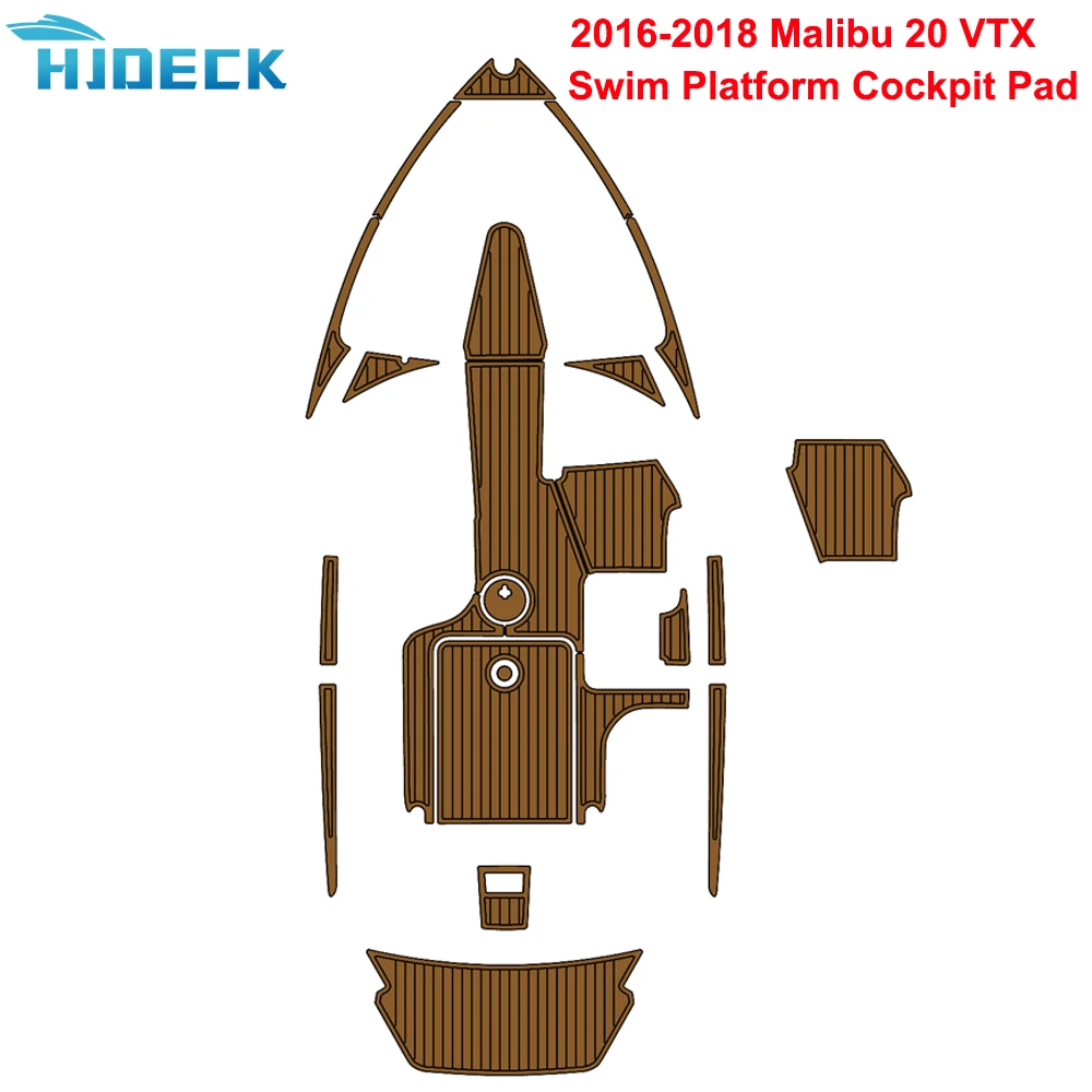 

2016-2018 Malibu 20 VTX, напольный коврик с платформой для плавания в кабине, аксессуары для лодки, напольный коврик из пеноматериала EVA и тика, настраиваемый