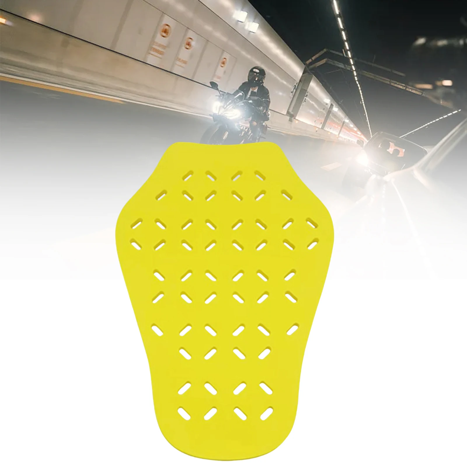 Motorcycle back protector motorbike insert armor pads for skating adult men women unisex adult EVA durable yellow